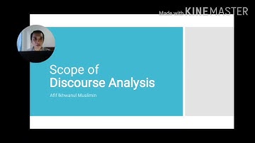Scope of Discourse Analysis