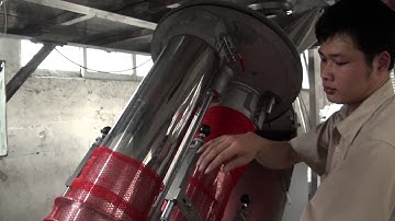 Automatic net packaging system for the potato, garlic, onion, lemon orange etc