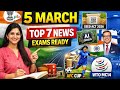 5 March 2026 Current Affairs | Saksham AI Census | WTO MC14 | Seed Act 2026 |  #currentaffairs2026