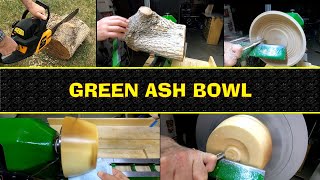 Green Ash Bowl - Woodturning