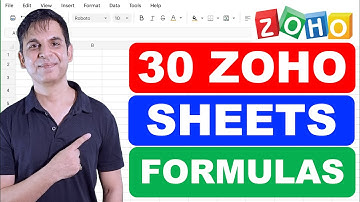 30 basisformules in Zoho Sheets die je MOET kennen! 🚀 (Complete beginnersgids)
