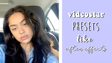 |videostar| *SMOOTH* presets like AE that you NEED! (transitions/qr codes)