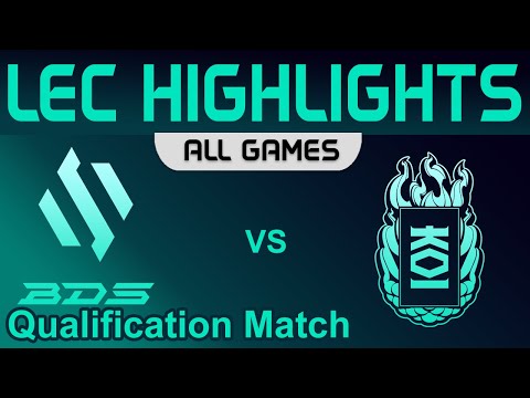 BDS vs KOI ALL GAMES Highlights Qualification Match LEC Spring 2023 Team BDS vs KOI by Onivia