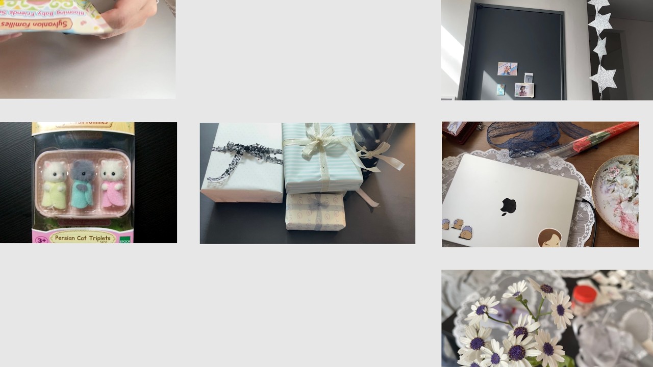 New Year New me 🍧🌟새해파티, 선물포장, 실바니안 가챠깡 일상 브이로그