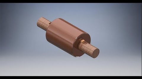 Solid Muff Coupling | Autodesk Inventor | Part Design And Assembly