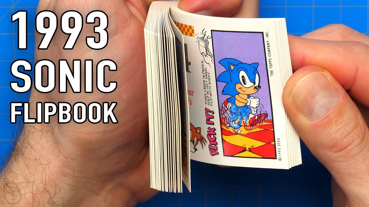 Finding a 28 year old Sonic the Hedgehog Flipbook