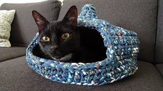 How to Crochet a CAT BED  HOUSE BAG