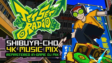 Jet Set Radio Soundtrack: 💘 Shibuya-Cho Mix (Remastered DJ Transitions + 4K Gameplay)