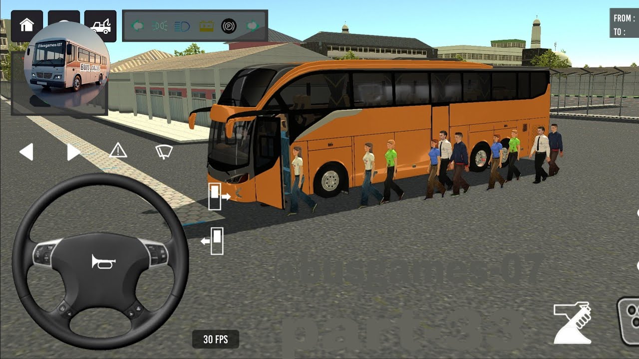 👍🏿PART-33💥 ll Bus Simulator ll Bus Games 