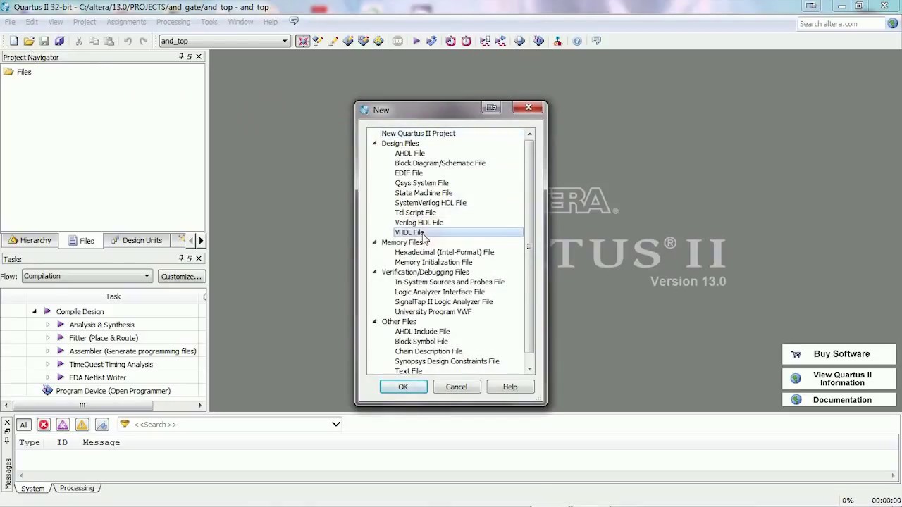 how-to-run-and-simulate-your-vhdl-code-in-altera-quartus-ii-13-0-or-gate-code-youtube