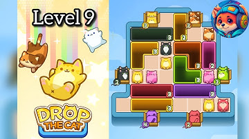 Drop the cat Level 9 – Puzzle Game Walkthrough & Solutions | Mobile Gameplay 