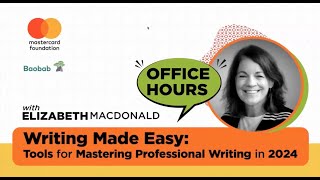 Writing made Easy with Elizabeth Macdonald