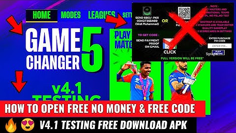 Game Changer 5 v4.1 TESTING Download with Free Pin Code | How To Open Free Game Changer 5 v4.1
