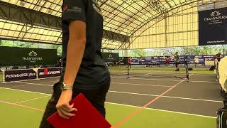 Late post 02/2024 Asia Pickleball Open against Martin Clark and top women player in Asia. Fun game.