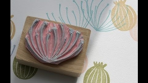 Carve a Cow Parsley Rubber Stamp