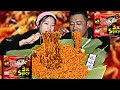 Korean spicy 3x noodles challenge with sori mukbang 