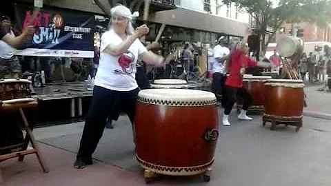 Traditional Japanese Taiko Drumming Performed by M...