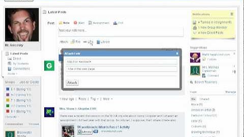 How to send files and links on Edmodo