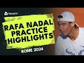 Rafa Nadal Court-Level Practice Highlights | Rome 2024