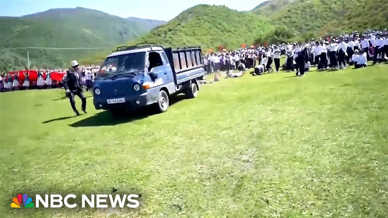 Runaway truck hits dozens of children at Kyrgyzstan cultural event Runaway truck hits dozens of children at Kyrgyzstan cultural event