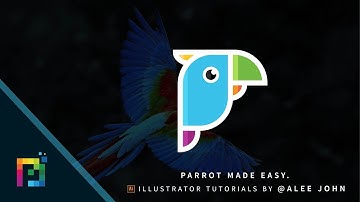 Parrot Logo Icon Design In Adobe Illustrator CC
