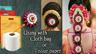 How To Make Bridal Hair Accessories/Bridal jada billalu/Jada billalu making/Artificial jada billalu