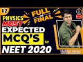 Most Expected NEET Physics Questions #2 | NEET 2020 Preparation | NEET Question | Gaurav Gupta
