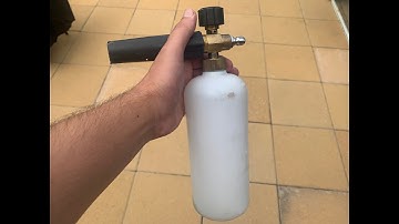 Foam Cannon not producing foam? Foam cannon service video