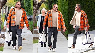 Ben Affleck Rocks Orange Look Spotted In Beverly Hills With His Mother On California