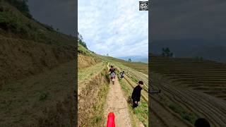 Amazing single trail with best view of terrace rice fields in Mu Cang Chai , #weridevietnamtour