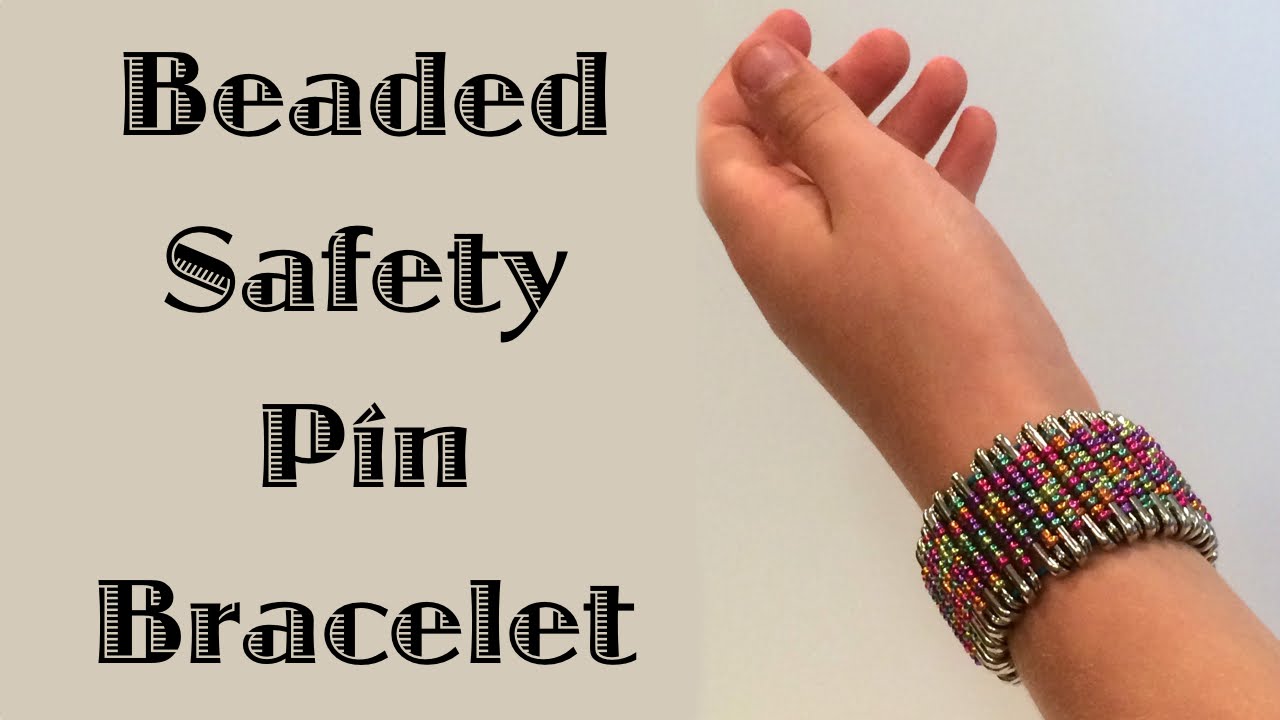 DIY Safety Pin Bracelet with Brooch