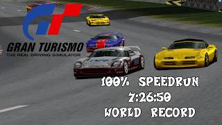 [WR] Gran Turismo 100% in 7:26:50