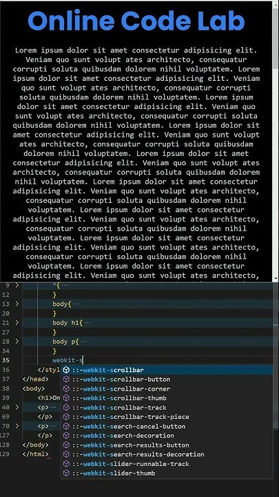 How to remove scroll bar using HTML CSS || #css #html html css tutorial ...