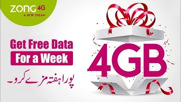 Zong Free Internet 2021 | New Year Gift Zong | Zong Free Internet Code 2021