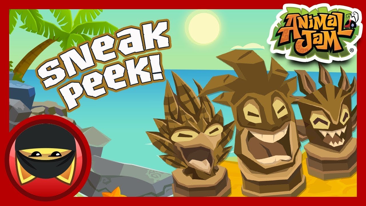 Tiki Mask Animal Jam / Bye Bye Green Tiki Mask! Animal Jam Trade by Bertoldo Guat1945