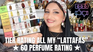 RATING 60 LATTAFA PERFUMES ON A TIER SCALE #simsquad