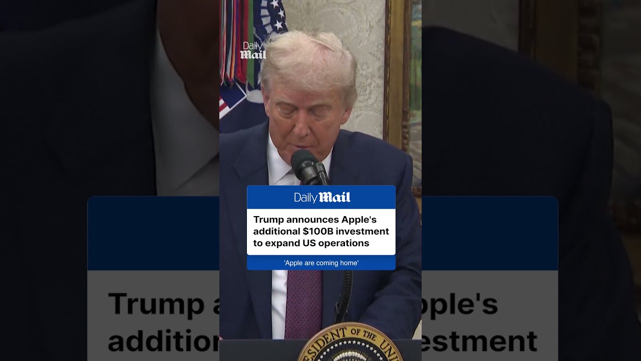 Trump Announces Staggering 100 Billion Investment From Apple