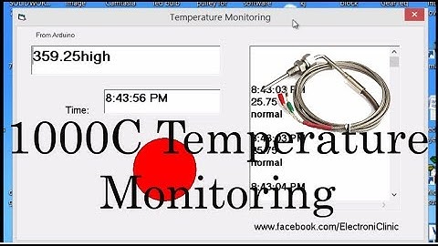 k type thermocouple max6675 and arduino | max6675 and arduinoTemperature monitoring on Visual basic