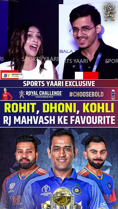 ROHIT, DHONI, KOHLI | RJ MAHVASH KE FAVOURITE #rjmahvash #rohitsharma #viratkohli #msdhoni