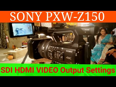 Sony PXW-Z150 camera output settings | How to set up SDI,HDMI & VIDEO Out | TC Reset & Media Format