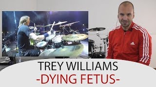 Drum Teacher Reacts to Trey Williams - Drummer of Dying Fetus