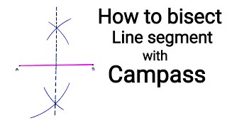 How to bisect Line segment with campass by RGBT mathematics by RGBT Mathematics  201 views 2 months ago 1 minute, 21 seconds