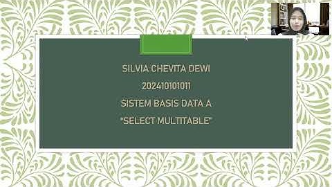 PRAKTIKUM SISTEM BASIS DATA A || SELECT MULTI TABLE