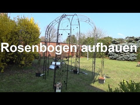 Video: Gartenbögen. Metallbogen in der Gartenlandschaft