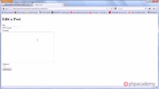 PHP Tutorials  Creating a Blog Part 11 11