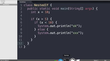 การเขียน JAVA ตอน If ซ้อนกัน ใช้อย่างไร