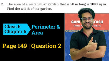 Class 6 | Chapter 6 | Question 2 | Perimeter and Area | Page 149 | Ganita Prakash | Figure it out