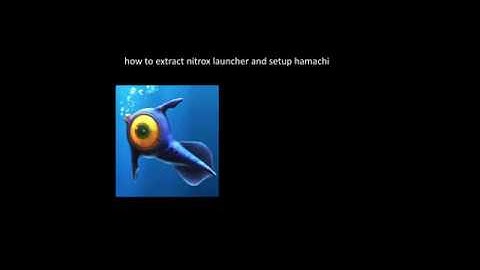 how to extract nitrox launcher and setup hamachi