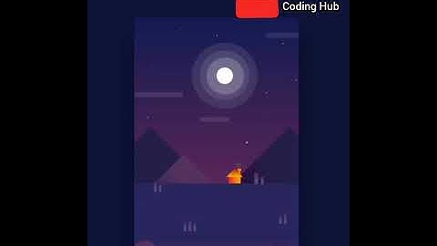 Css animation night, house,moon#programming #viral #creative #Coding #shorts #Codinghub