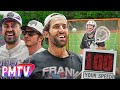 Paul rabil shoots 100 mph shot at barstool employee